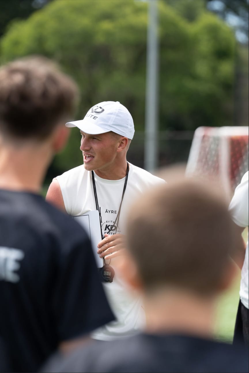 Kyle Degelman coaching at the Pro-D Day session