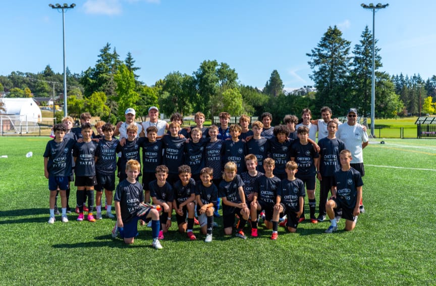KD Elite players in full training kit at University of Victoria