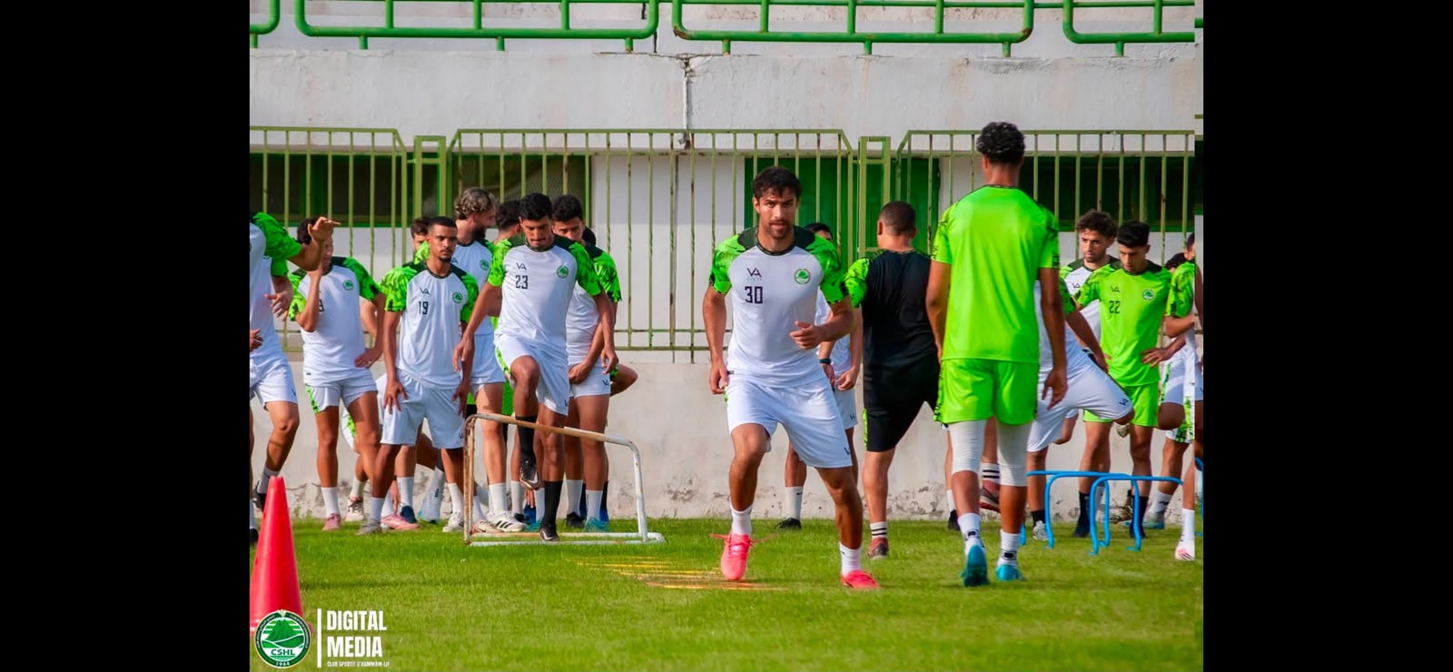 Yassin Guitouni training with a professional club in Tunisia